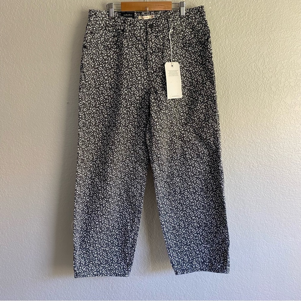 Levi's Wellthread Baggy Dad  Women's Jeans Moonflowers Black 30x30